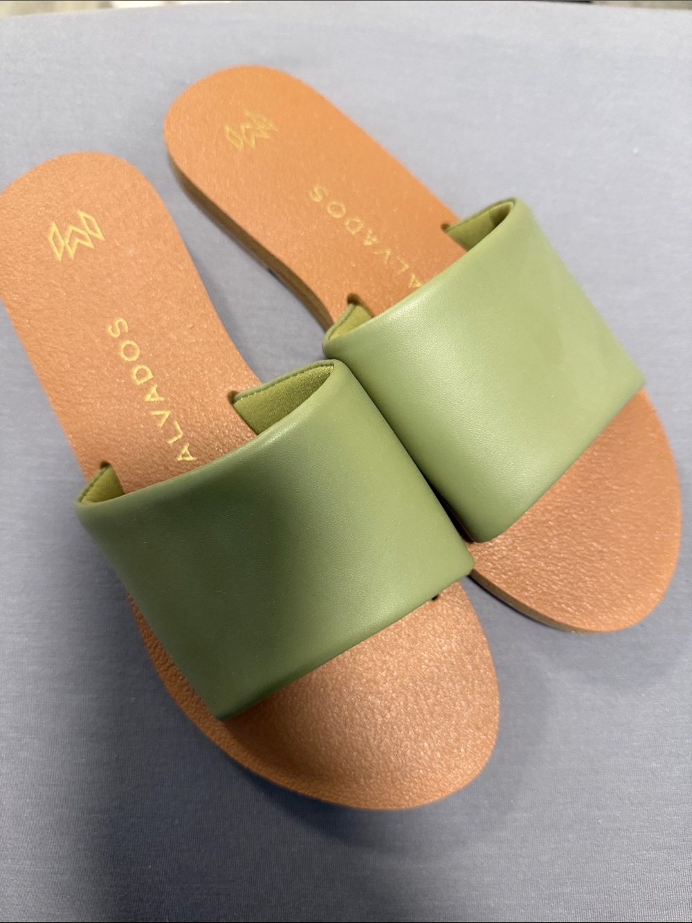 MALVADOS Olive Green Slide Sandals Women’s Size 10/11